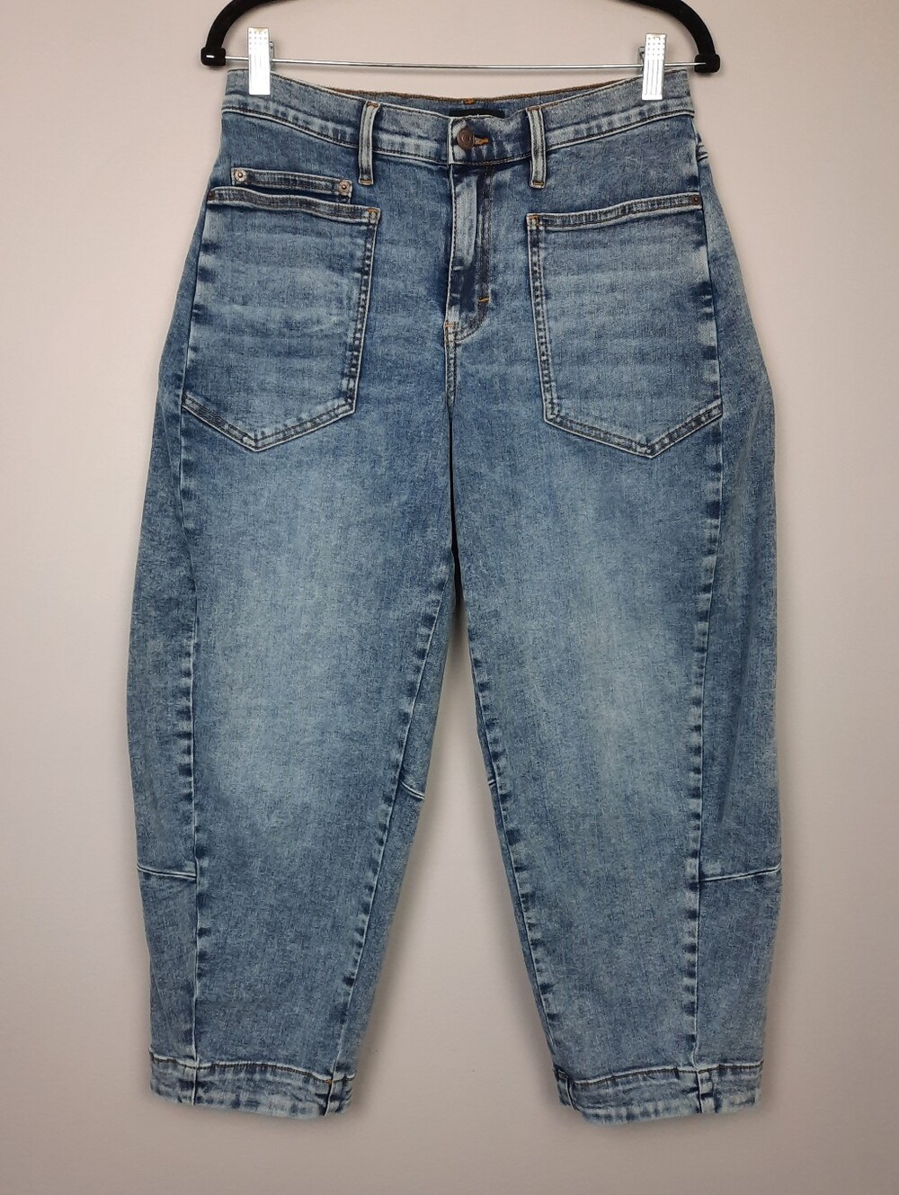 Ruti The Slouchy Jean 2.0 High Rise Relaxed Utility Barrel Jeans size 10 Petite